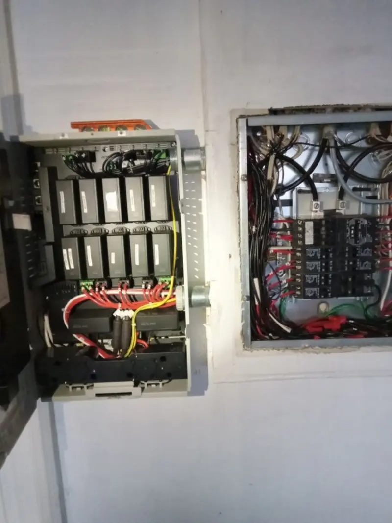 Electrical panel upgrade completed for Security Camera Wiring in Fountain Valley